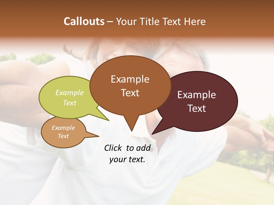 Woman Smiling Elderly PowerPoint Template