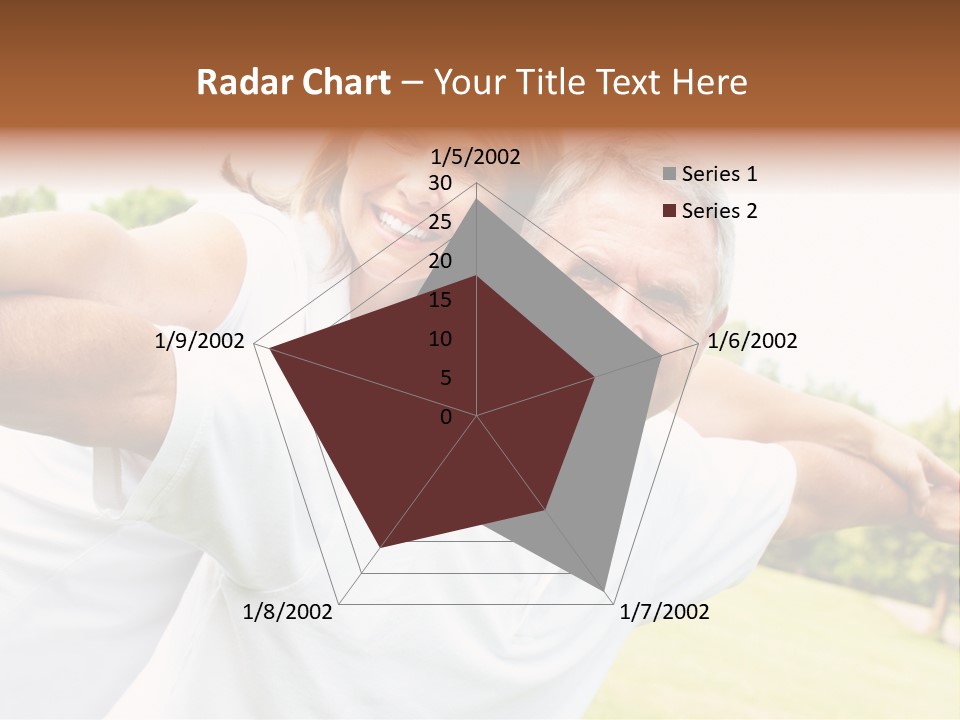 Woman Smiling Elderly PowerPoint Template