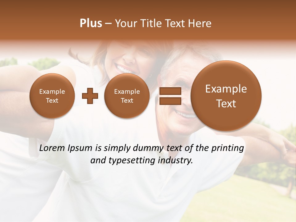 Woman Smiling Elderly PowerPoint Template