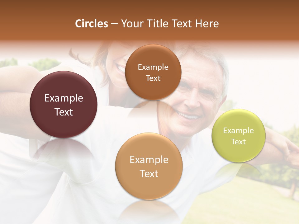 Woman Smiling Elderly PowerPoint Template