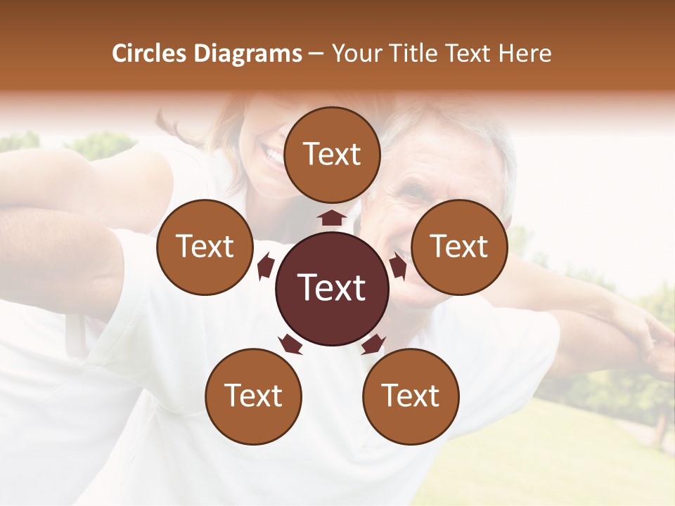 Woman Smiling Elderly PowerPoint Template