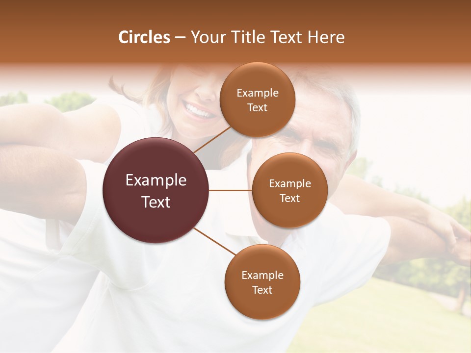 Woman Smiling Elderly PowerPoint Template