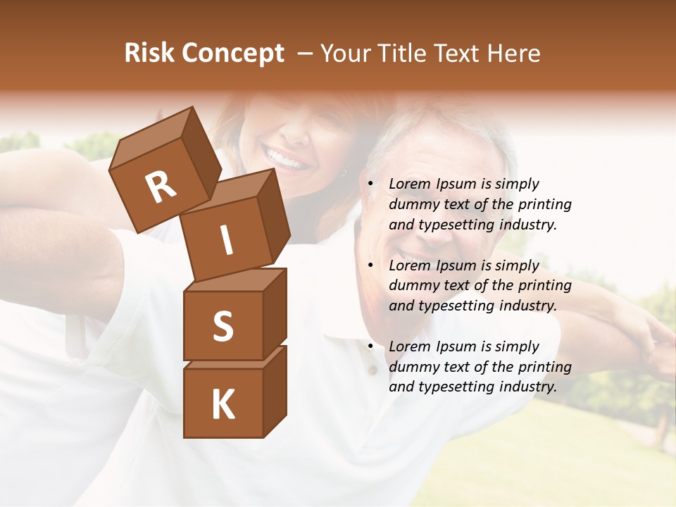 Woman Smiling Elderly PowerPoint Template