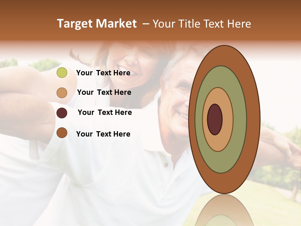 Woman Smiling Elderly PowerPoint Template