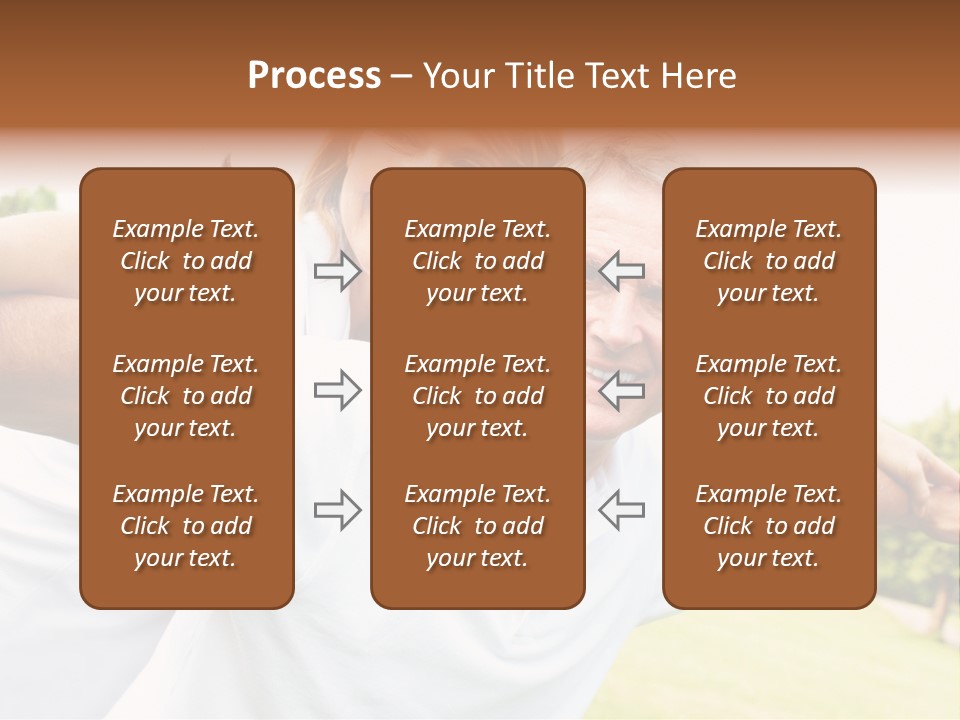 Woman Smiling Elderly PowerPoint Template