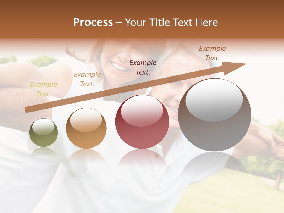 Woman Smiling Elderly PowerPoint Template