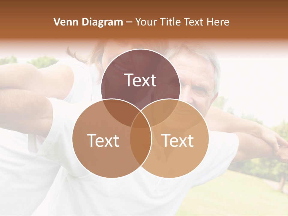 Woman Smiling Elderly PowerPoint Template