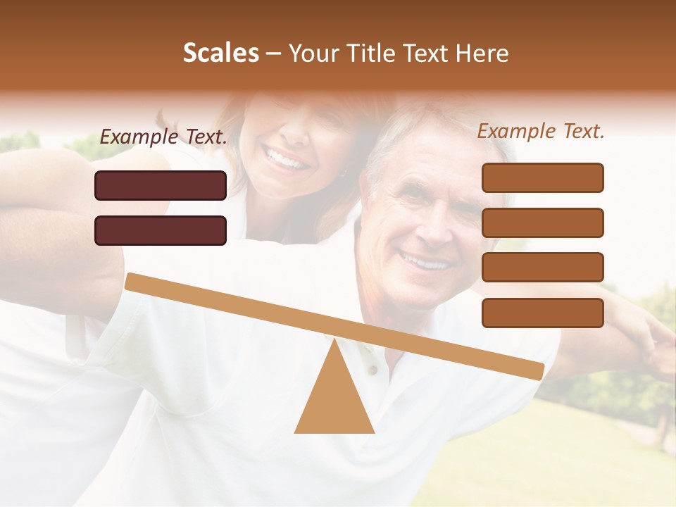 Woman Smiling Elderly PowerPoint Template