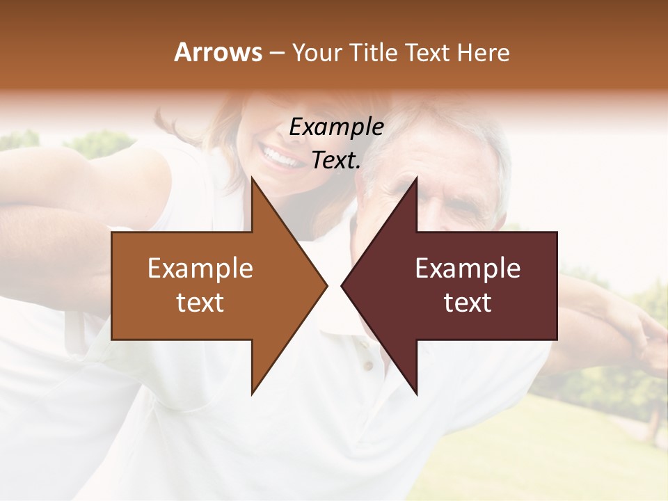 Woman Smiling Elderly PowerPoint Template