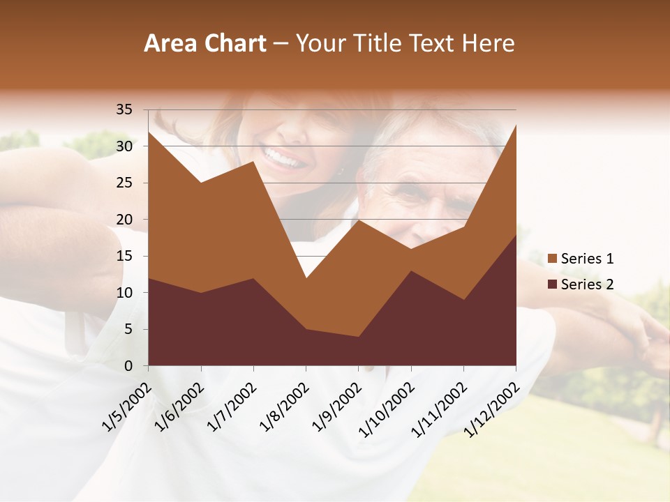 Woman Smiling Elderly PowerPoint Template