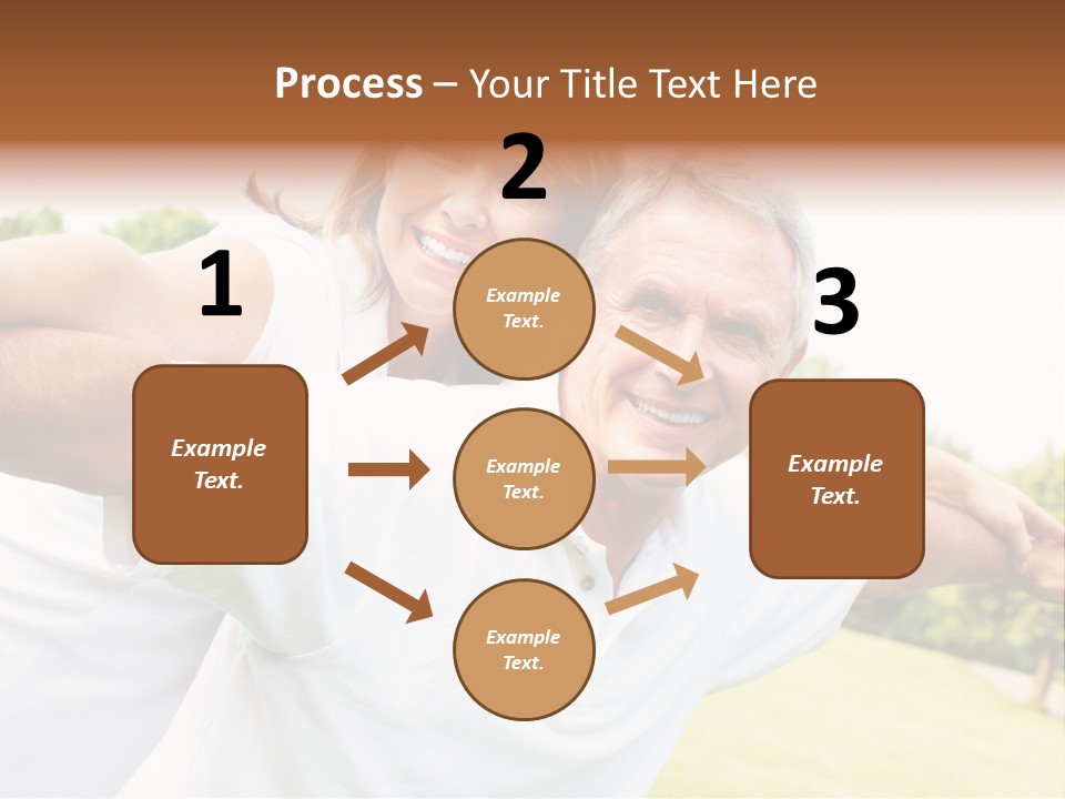 Woman Smiling Elderly PowerPoint Template