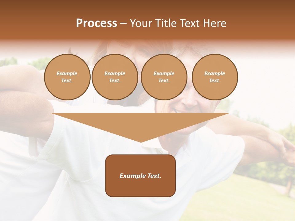 Woman Smiling Elderly PowerPoint Template