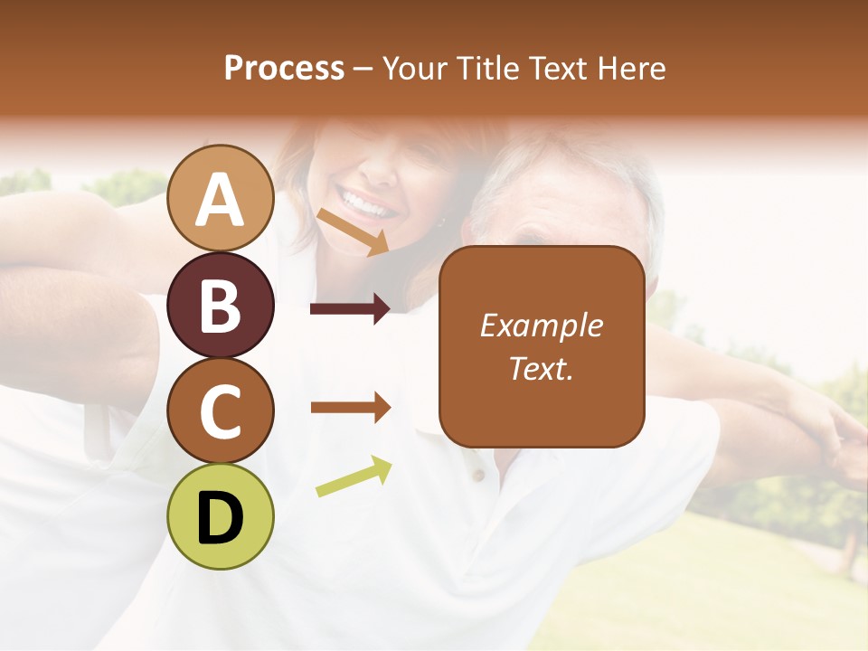 Woman Smiling Elderly PowerPoint Template