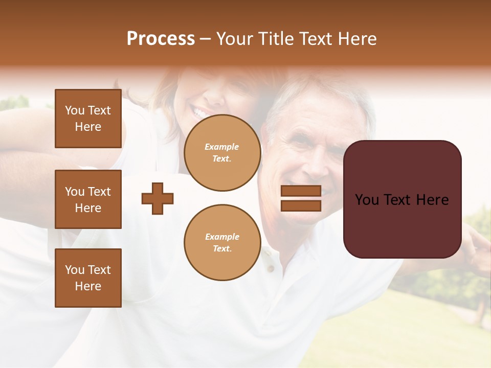Woman Smiling Elderly PowerPoint Template