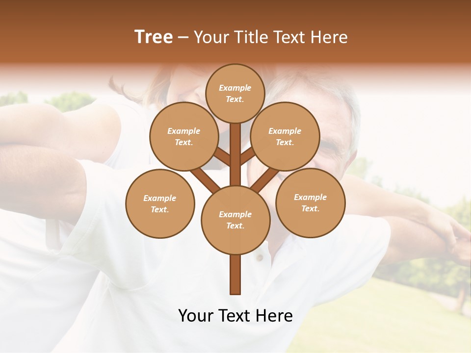 Woman Smiling Elderly PowerPoint Template