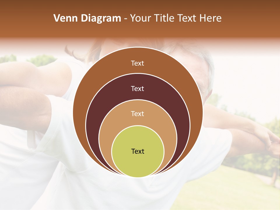 Woman Smiling Elderly PowerPoint Template