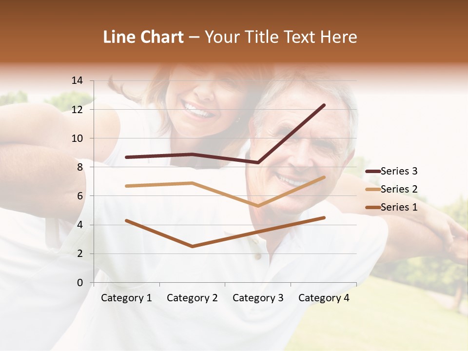 Woman Smiling Elderly PowerPoint Template