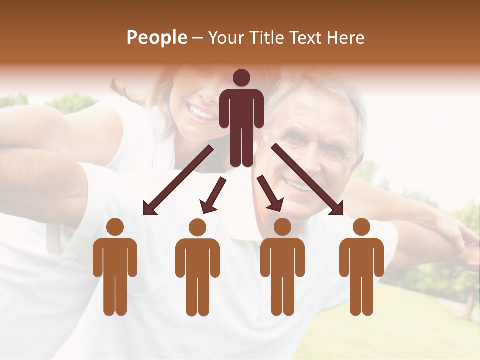 Woman Smiling Elderly PowerPoint Template