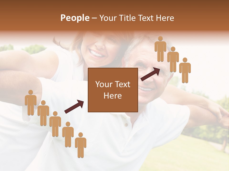 Woman Smiling Elderly PowerPoint Template