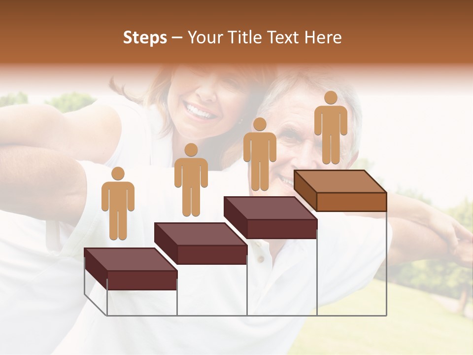 Woman Smiling Elderly PowerPoint Template