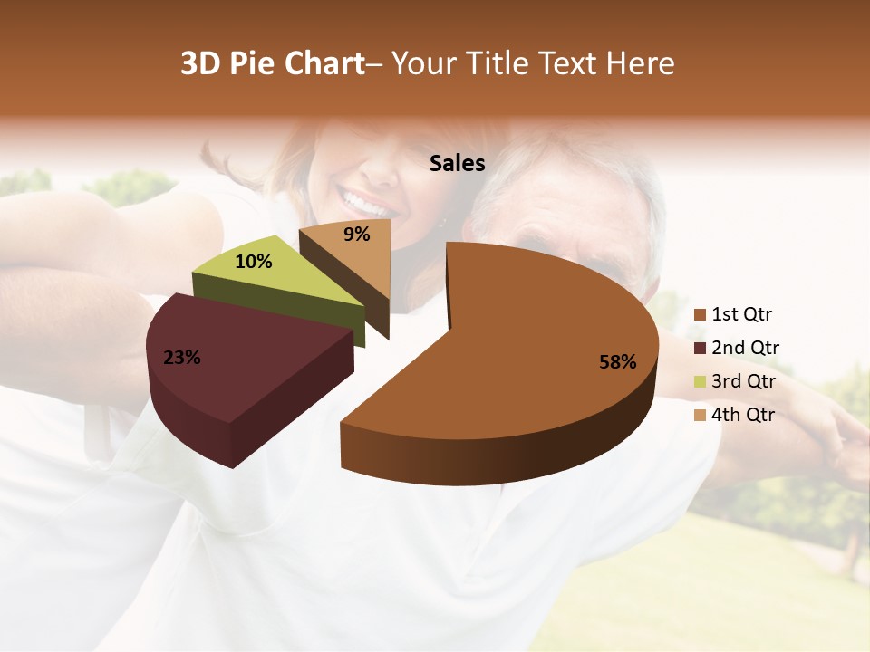 Woman Smiling Elderly PowerPoint Template