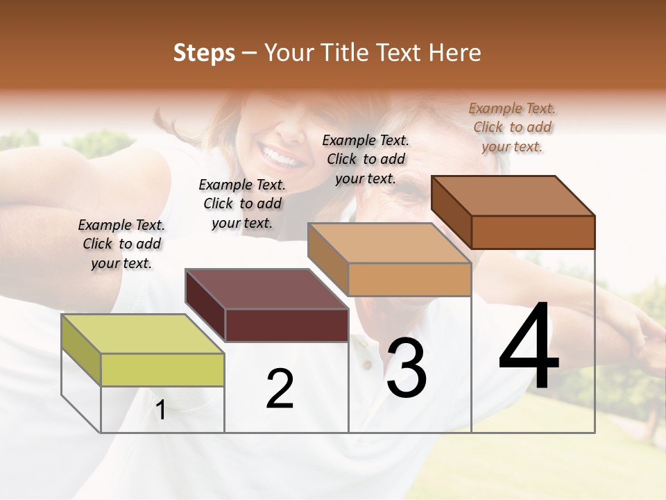 Woman Smiling Elderly PowerPoint Template