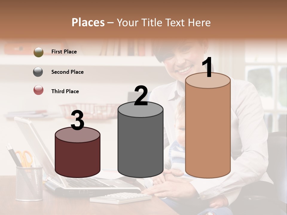 Business Work Woman PowerPoint Template