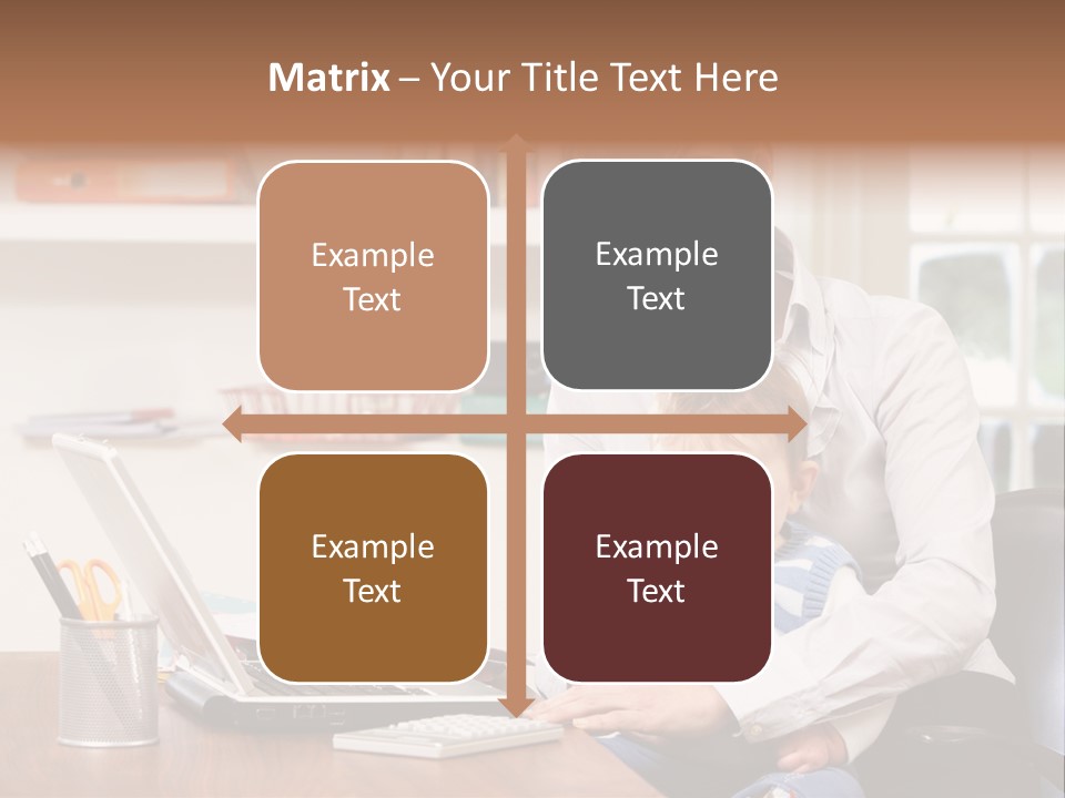 Business Work Woman PowerPoint Template