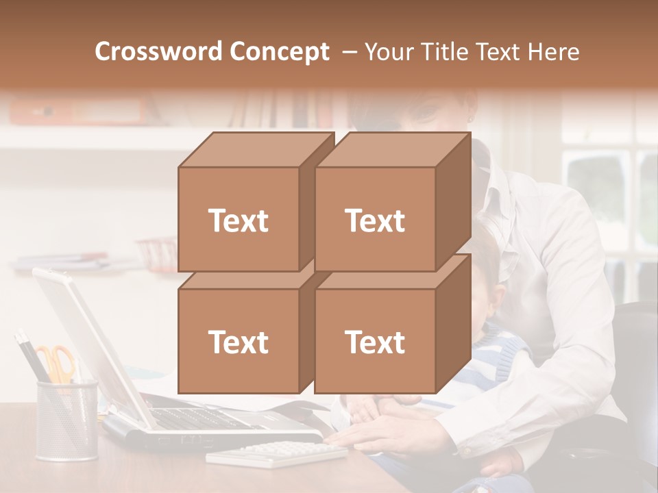 Business Work Woman PowerPoint Template