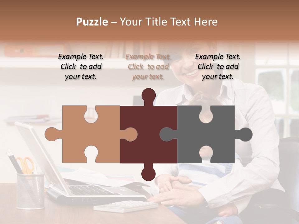 Business Work Woman PowerPoint Template