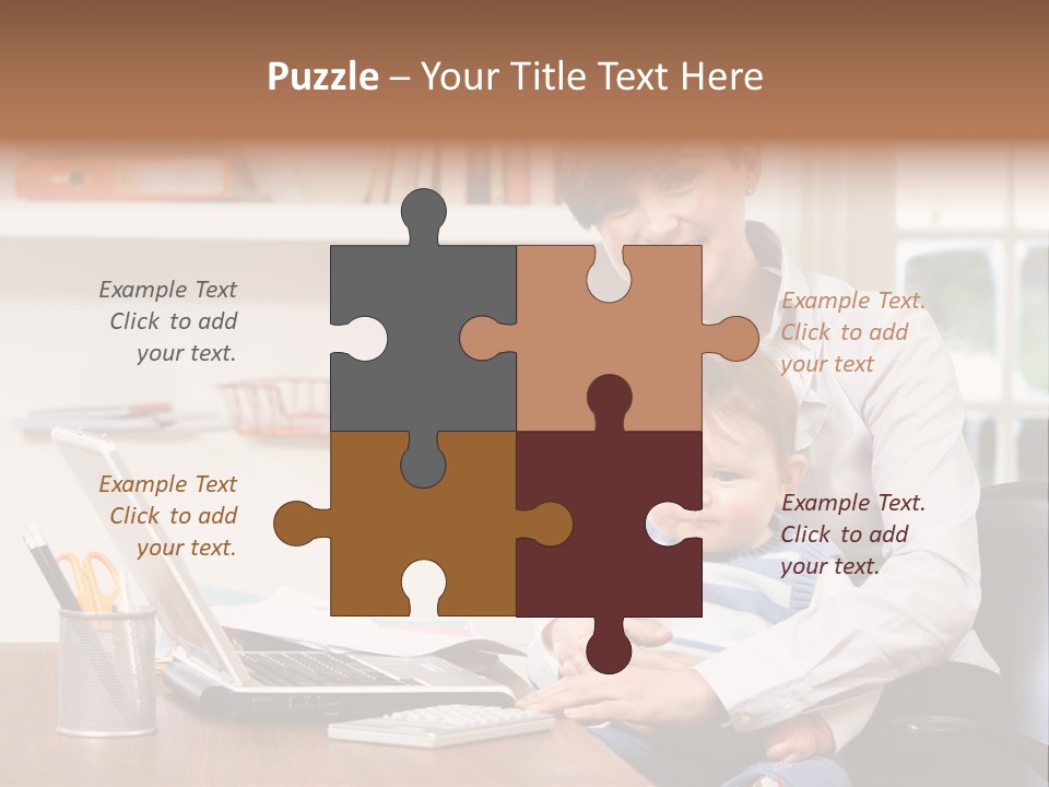 Business Work Woman PowerPoint Template