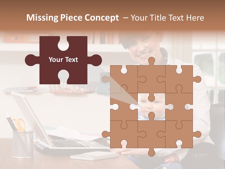 Business Work Woman PowerPoint Template