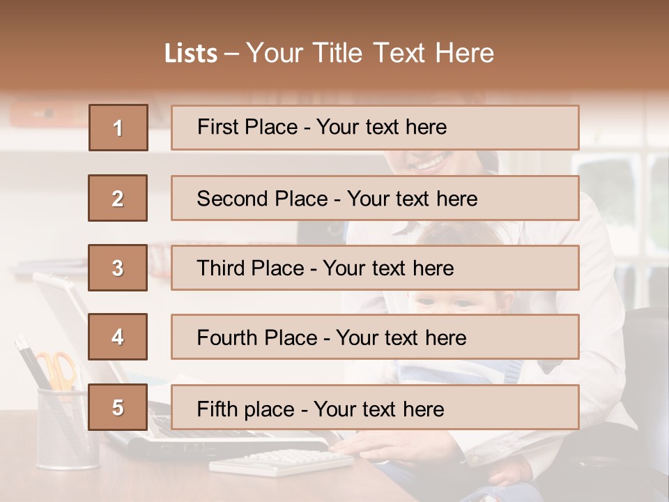 Business Work Woman PowerPoint Template