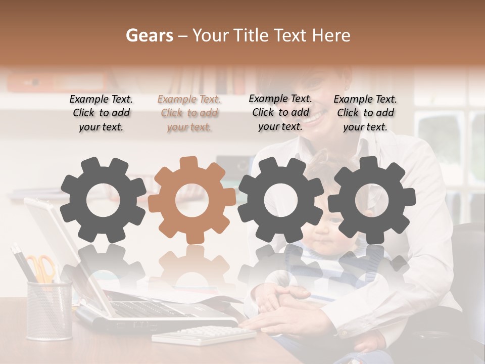 Business Work Woman PowerPoint Template