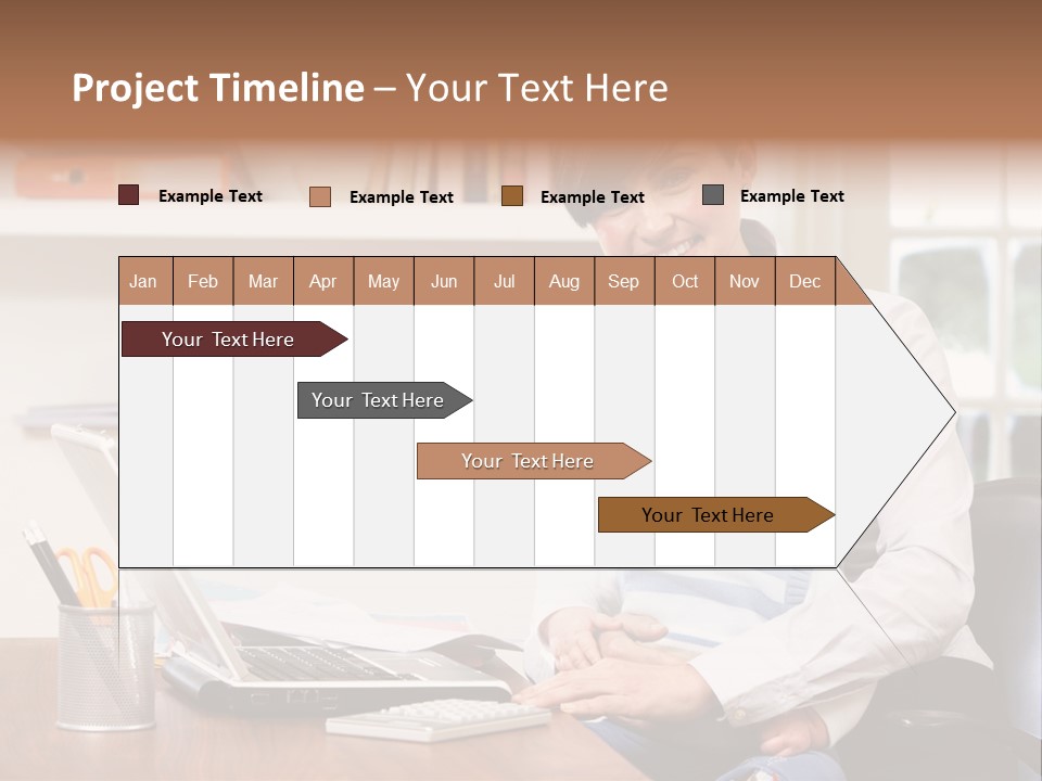 Business Work Woman PowerPoint Template