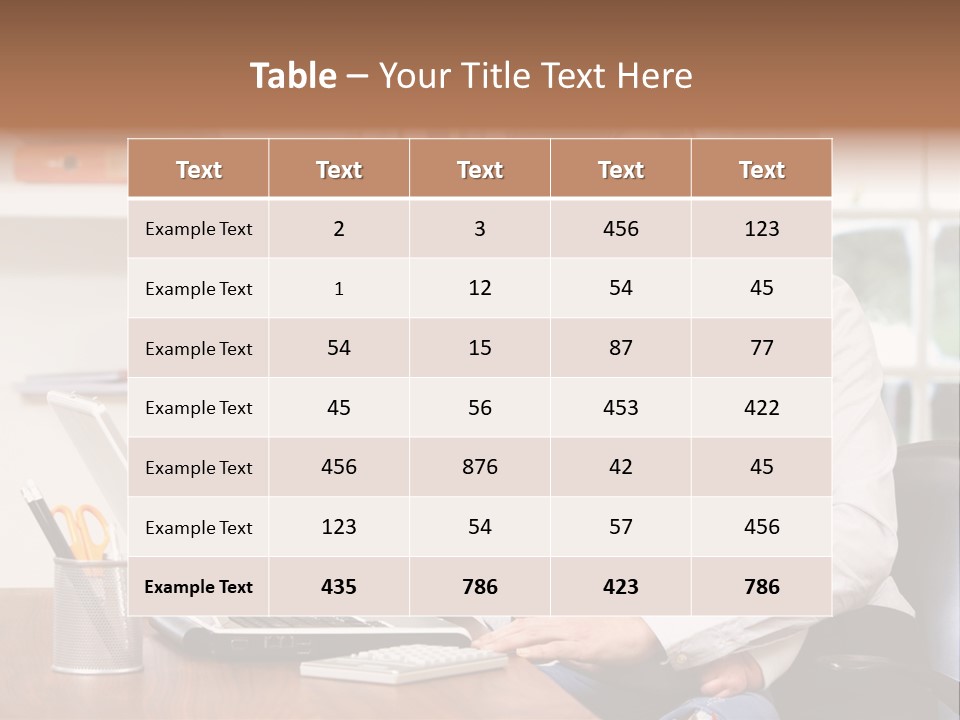 Business Work Woman PowerPoint Template