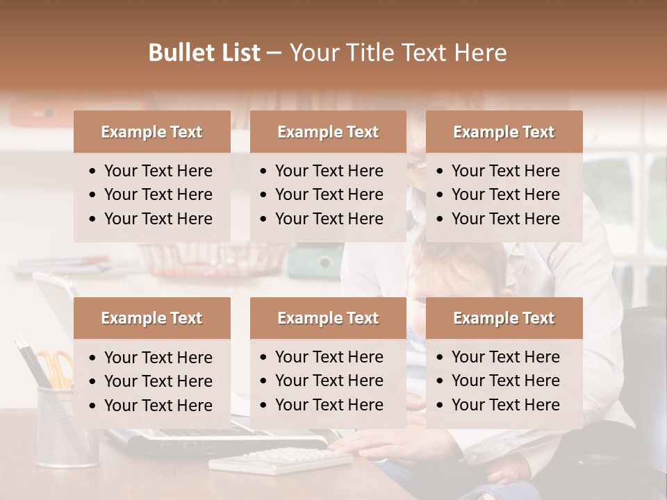 Business Work Woman PowerPoint Template