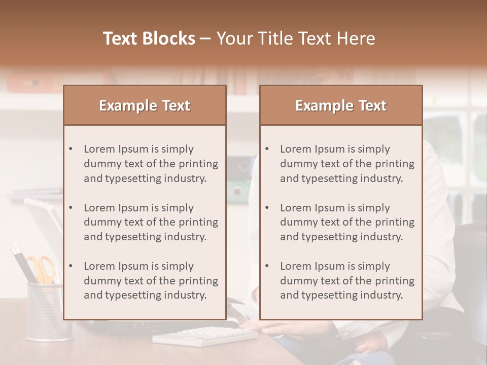 Business Work Woman PowerPoint Template