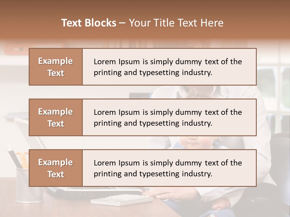Business Work Woman PowerPoint Template