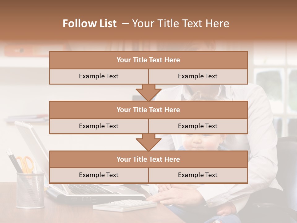 Business Work Woman PowerPoint Template