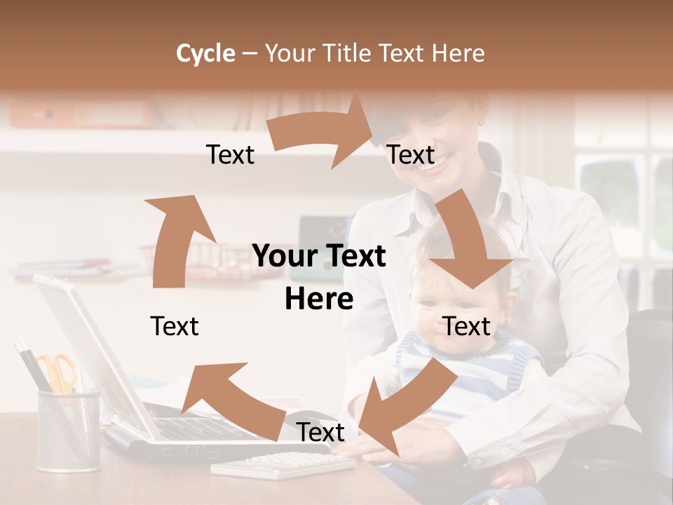 Business Work Woman PowerPoint Template