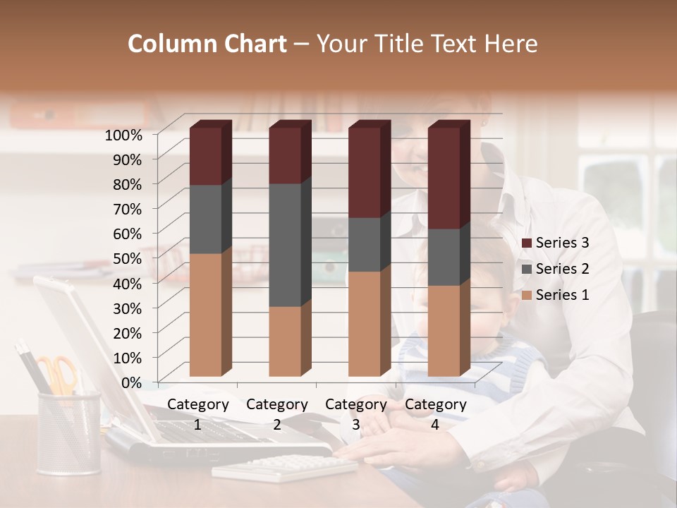 Business Work Woman PowerPoint Template