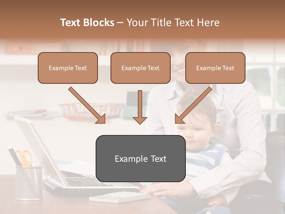 Business Work Woman PowerPoint Template