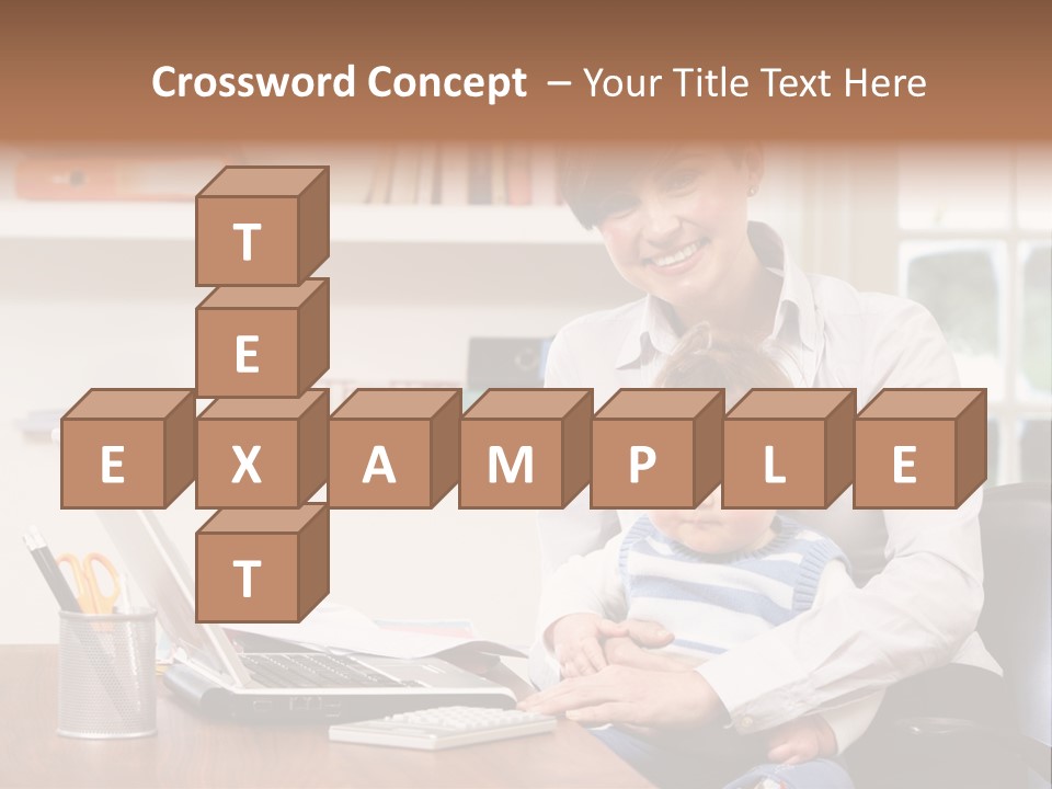 Business Work Woman PowerPoint Template