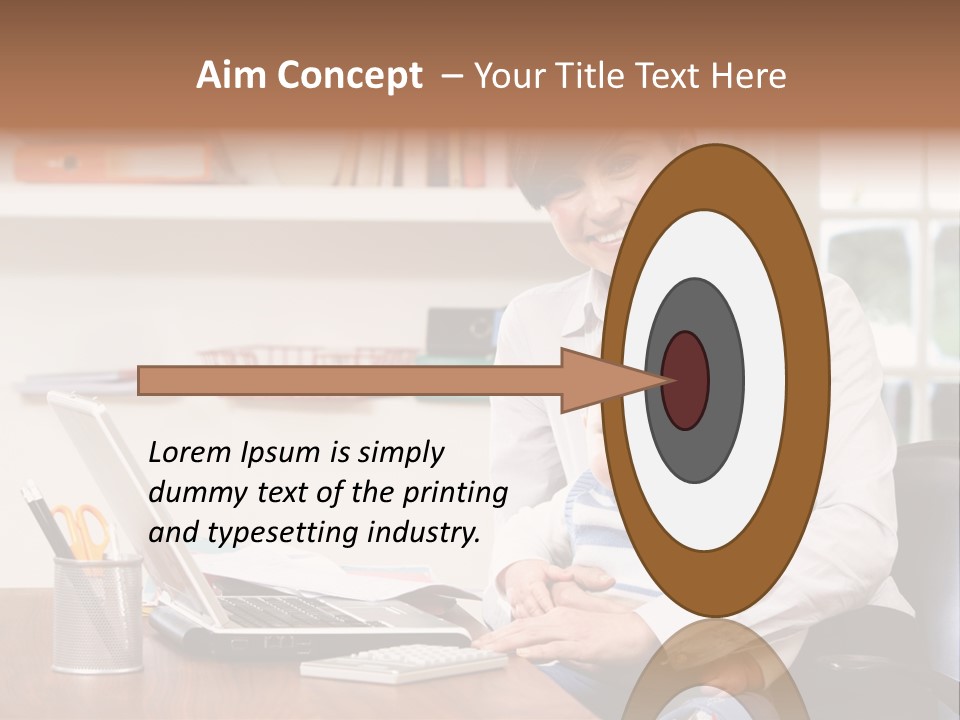 Business Work Woman PowerPoint Template