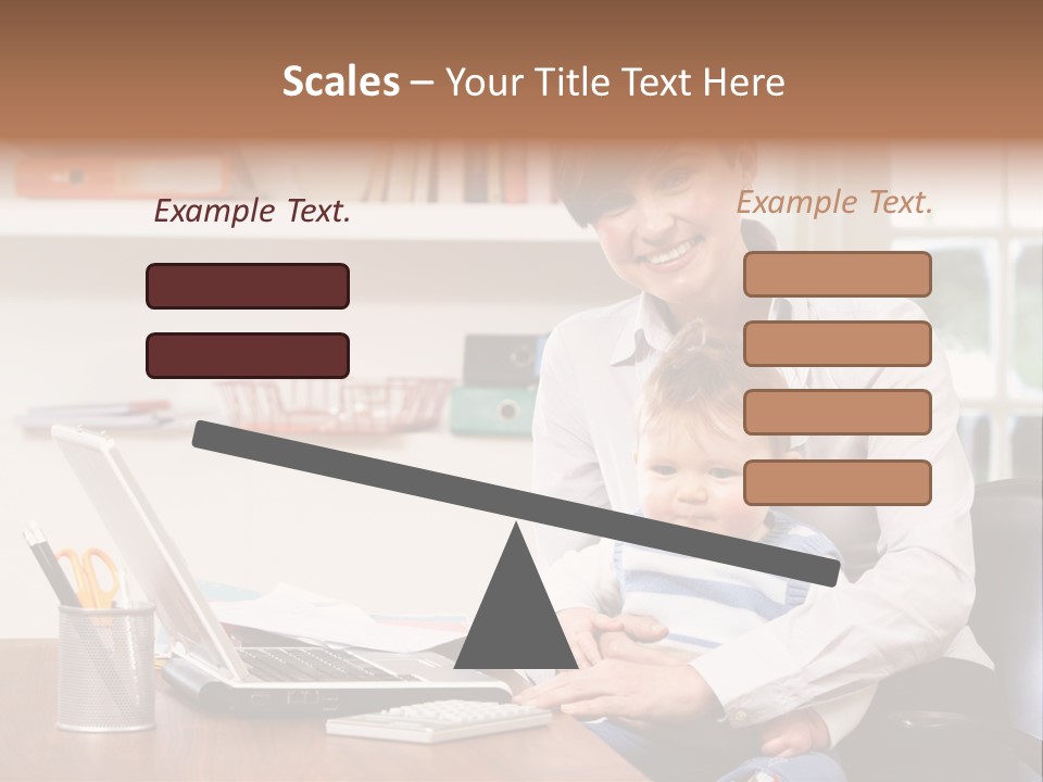 Business Work Woman PowerPoint Template