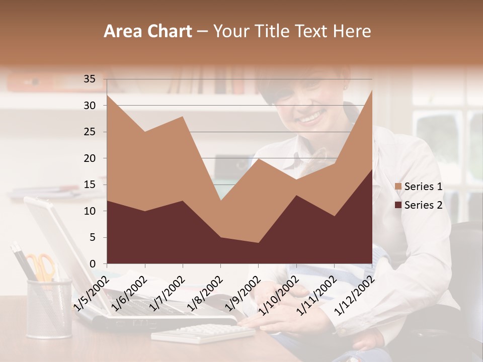 Business Work Woman PowerPoint Template