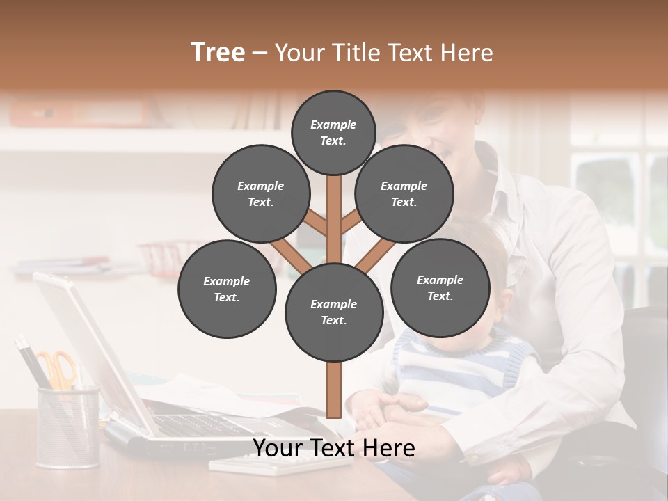 Business Work Woman PowerPoint Template