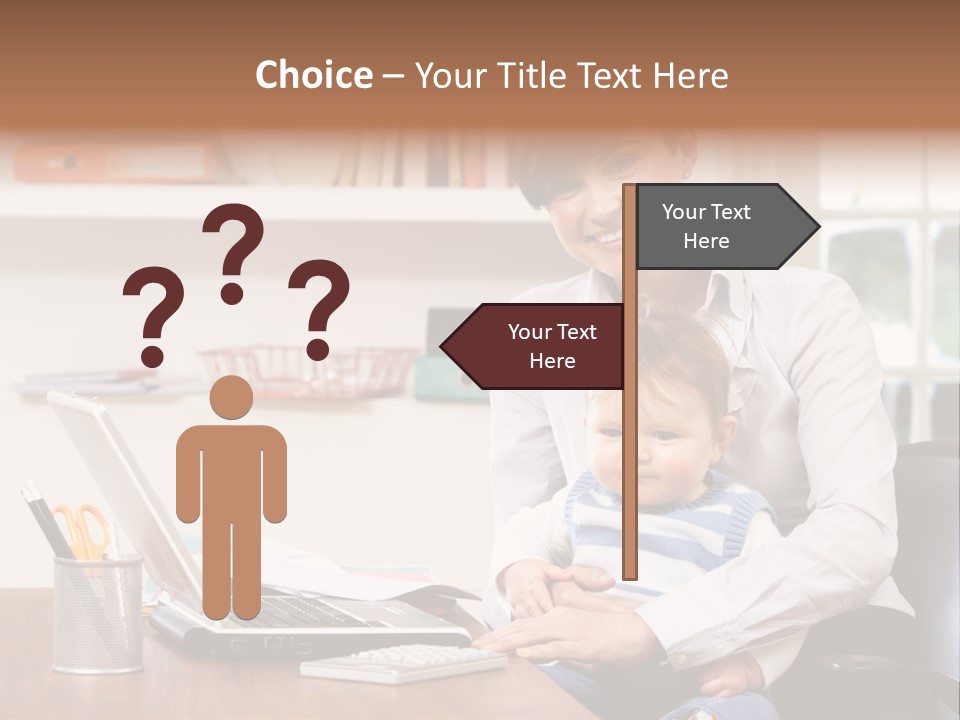 Business Work Woman PowerPoint Template