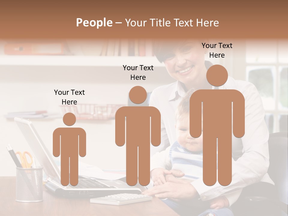 Business Work Woman PowerPoint Template